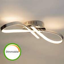 Discovery lighting swivel led ceiling light in polished chrome finish. Ceiling Light Led Dimmable Chrome Acht