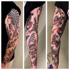 Sleeve All Healed Thank You Lukas Traditional Tattoo Forearm Forearm Band Tattoos Traditional Tattoo Sleeve