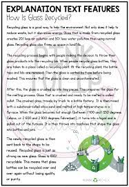 Explanation Text How Is Glass Recycled Explanation Writing Explanation Text Writing Worksheets