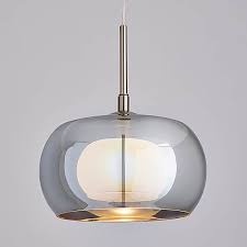 Cooper Smoked Glass Pendant Ceiling Fitting Glass Pendant Lighting Kitchen Pendent Lighting Glass Pendant Light