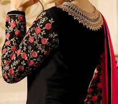 So, this diwali you also turn into fashion updated women by choosing any floral print anarkali. Black Red Designer Embroidered Georgette Party Wear Anarkali Suit Saira S Boutique