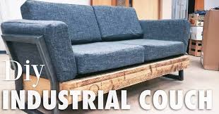 The Internet Is Truly Adoring This Diy Industrial Couch Built Using Old Mattress Diy Sofa Diy Couch Diy Furniture Couch