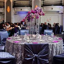 Pretty Table Purple And Silver Wedding Purple Decor Purple Wedding Tables