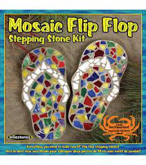 Mosiac Stepping Stone Kit Flip Flop Joann Stepping Stone Kits Mosaic Stepping Stones Mosaic Stepping Stone