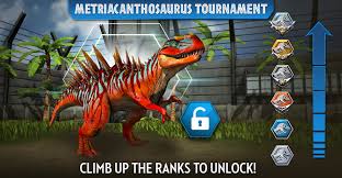 Have you unlocked the metriacanthosaurus yet? Jurassic World The Game Complete This Weekend S Tournament In The Dominator League To Unlock The Metriacanthosaurus Http Ludia Gg Jw190117 Facebook