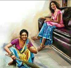 कथा कहानी - कामवाली बाई "आँचल मे छुपाकर रखा है कब तक छुपाऊँ आँचल में " यह शब्द एक अनपढ़ कामवाली बाई के मुख से सुनकर रेखा के होश उड़ गए। मन