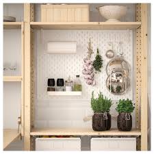 Ivar 2 Section Unit With Foldable Table Pine White Ikea In 2021 Ikea Ivar Foldable Table Ikea