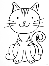 Kleurplaat overzicht van cartoon kat met hond huis ren. Kleine Katjes Kleurplaat