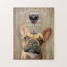 Custom dog blankets personalized pet photo blankets painted art portrait fleece blanket, getphotoblanket. Dog Au Vin French Bulldog Jigsaw Puzzle Zazzle Com French Bulldog Bulldog Cute Bulldogs