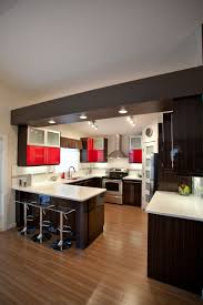 It tends to have red undertones but it could range in … 75 Beautiful Contemporary Kitchen With Red Cabinets Pictures Ideas June 2021 Houzz