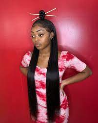 Slayedbyjordan On Instagram Went Copped The Chopsticks Put In My Bun Just To Pop Shit Frontal Sew In 32 Inch Bu Chopstick Hair Hair Game Hair Styles