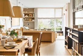 Our best dining room designs 20 photos. Cozy Neutral Living Dining Room With A Home Office Digsdigs