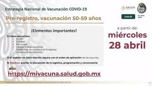 A partir de este martes, los interesados podrán acceder al sitio mivacuna.salud.gob.mx. Mi Vacuna Link Para Mayores De 50 Anos En Mexico Como Registrarse Para Vacunacion Contra Covid 19 De Adultos De Entre 50 A 59 Anos Mx Nnda Nnlt Fama Mag