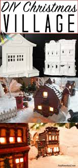 Steps for creating your own christmas village: Dept 56 Christmas Village Houses At Dollar Store Prices Heathered Nest