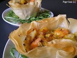 Panier De Brick Au Fruit De Mer Cuisine Poisson Recettes De Cuisine Recette Poisson