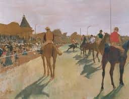 Though i wouldn't recommend leaving the game unattended while on foot, having the horse drive or setting sail to an island a few thousand meters away gives you a break just long enough to go. The Parade Or Race Horses In Front Of The Stands Reproductions Of Famous Paintings For Your Wall