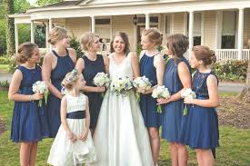My Favorite Non Traditional Wedding Details The Regular Folks Navy Blue Bridesmaid Dresses Mismatched Bridesmaid Dresses Blue Navy Bridesmaid Dresses