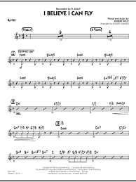 It was originally released on november 26, 1996, and was later included on kelly's 1998 album r. I Believe I Can Fly Guitar Jazz Ensemble Print Sheet Music Now