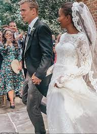 Pictured Inside The Trump Winery Wedding Of Conservative Activist Candace Owens Daily Mail Onlin Long Sleeve Wedding Dress Lace Candace Wedding Dresses Lace