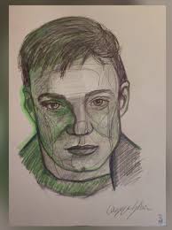 Gammel skitse signeret af...