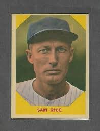 1960 Fleer Baseball #34 Sam Rice EX 034OG2