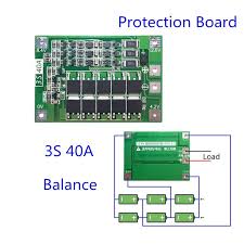 3s Li Ion Lithium Battery 18650 Charger Protection Board Bms 3s 40a Balance 18650 3 2v Lifepo4 3 7v Li Ion Battery Protection Board Iron