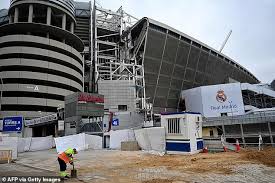 Previously to this real madrid played at viejo chamartín. Real Madrid Allowed To Continue Work On 500m Bernabeu Redevelopment Daily Mail Online