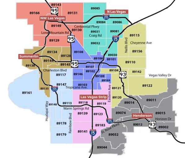 Best Las Vegas Zip Codes Maps - Zip Codes In Las Vegas 2026