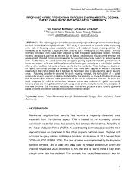 2,959 likes · 21 talking about this. Pdf Proposed Crime Prevention Through Environmental Design Gated Cmmunity And Non Gated Community Siti Rasidah Md Sakip Academia Edu