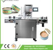 Automatic Food Can Lid Sealing Machine 153mm Big Tuna Can ...