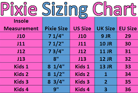 Pixie Ugogrl Mvp Sizing Chart