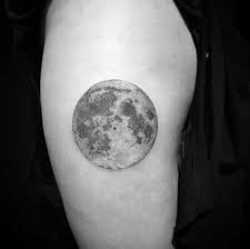 Maybe you would like to learn more about one of these? Black Grey Moon Tattoo By Ariel Nirakara Vollmond Tattoo Tattoo Mond Mond Tattoo