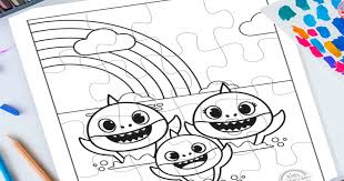 Children love to know how and why things wor. Super Cute And Easy Baby Shark Puzzle Printables Toysmatrix