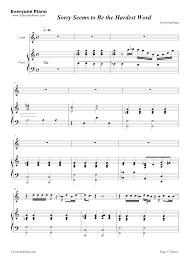 sorry seems to be the hardest word elton john stave preview eop online music stand hardest word words elton john