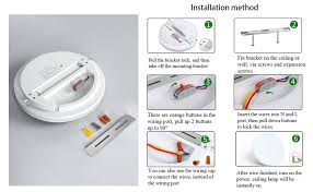 I need a diagram for wiring two ceiling fans, to one switch. Amazon Com Airand 5000k Led Ceiling Light Flush Mount 18w 1650lm Round Led Ceiling Lamp For Kitchen Bedroom Bathroom Hallway Stairwell 9 5 Waterproof Ip44 80ra 150w Equivalent Daylight White Home Improvement
