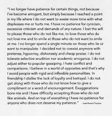 Jose Micard Teixeira I No Longer Have Patience For Certain Things Have Patience Quotes Inspirational Words Words Of Wisdom