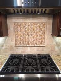 Kyle hixon, precision cabinets & trim. Nice Basketweave 3d Brown Stone Backsplash Insert In A Different Color Thou Stone Tile Backsplash Kitchen Stone Backsplash Kitchen Marble Backsplash Kitchen