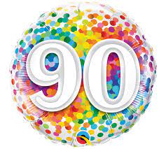 Raim, artur, zhenisдискотека из 90. Ballon Paradies Zeulenroda Folienballon 90 Regenbogen Confetti Heliumgefullt