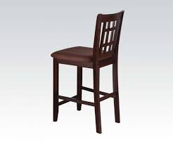 Adlaia By Acme 70682 Counter Height Chair Set Of 2 Counter Height Chairs Wooden Counter Solid Wood Dining Chairs