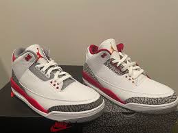 Fire Red 3s vs. Cardinal 3s : r/Sneakers