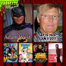 SAD DAY IN GOTHAM CITY!!!!!!!!!!! I'm so sad to say that Adam West has  died. This is very sad for me, as his character Batman was an important  part of growing up.