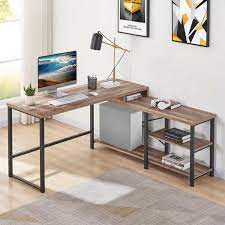 The oversize of the gaming desk is 58'' l x58'' w x 29.9'' h maximizes every small space with a convenient design. Vintage Oak Rustic Office Desk Table Industrial Corner Desk L Shaped Computer Desk With Shelves Buy Computer Desk With Shelf L Shaped Computer Desk Corner Desk Product On Alibaba Com