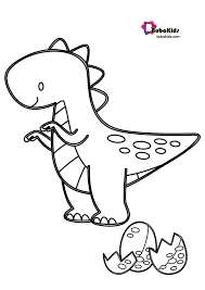 Tyrannosaurus rex is a huge and ferocious dinosaur weighing up to 7 tons and ate meat. Baby Trex Coloring Page With Egg Dinosaurscoloringpage Trex Dinosaurs Coloring Pages Dinosaur Coloring Pages Dinosaur Coloring Sheets Dinosaur Coloring