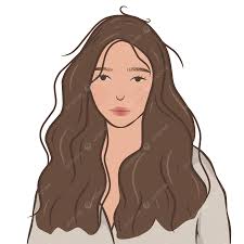 Kahverengi Saçlı Kız, Kız, çizgi Film, Illüstrasyon PNG Resim ve çizimi  ücretsiz Indirmek Için Arka Plan Ile