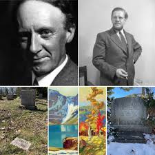 Two Group of Seven members not buried at The McMichael Cemetery, J.E.H.  MacDonald and Franklin Carmichael