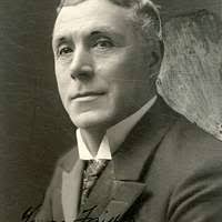 Fred Leist (cartoon for 1916 Pioneer Exhibition Game programme)