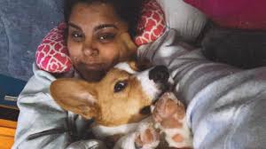 Staying in bed all day🐶❤️