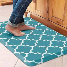 Shutterfly offers a variety of kitchen floor mat designs, enabling you to easily find one that beautifully coordinates with your kitchen decor. Amazon Com Wiselife Kitchen Mat Cushioned Anti Fatigue Kitchen Rug 17 3 X 28 Non Slip Waterproof Kitchen Mats And Rugs Heavy Duty Pvc Ergonomic Comfort Mat For Kitchen Floor Home Office Sink Laundry Green Kitchen Dining