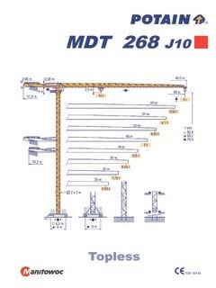 Potain MDT-268-J10 Tower Crane