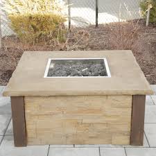 × living accents square propane fire pit 25 in. Encore Square Fire Pit Nicolock